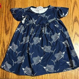 Lavish Boutique Smocked Flutter Sleeve Sundress